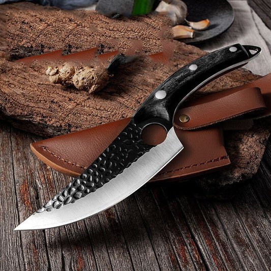 Heavy-Duty Butcher Knife – Small Scimitar for Boning & Skinning
