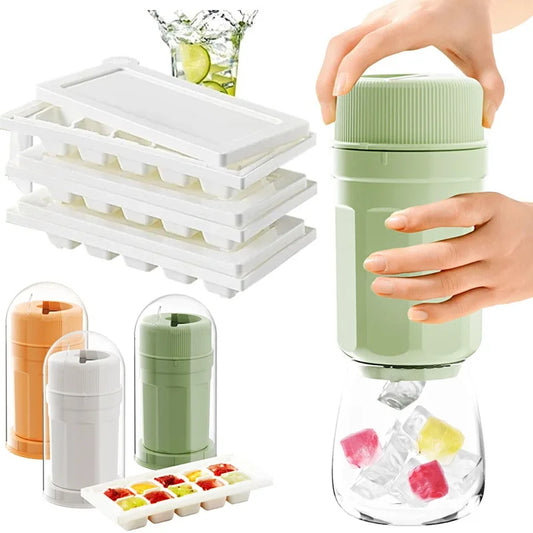 Rotating Release Ice Cube Tray with Cover