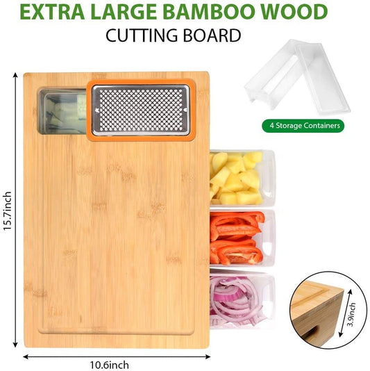 Square Bamboo Cutting Board for Kitchen