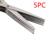 Multifunctional Multi-Layer Green Onion Scissors – Stainless Steel Herb & Spice Cutting Kitchen Scissors