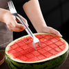 2-in-1 Watermelon Slicer & Fork – Multi-Purpose Stainless Steel Fruit Cutter and Divider