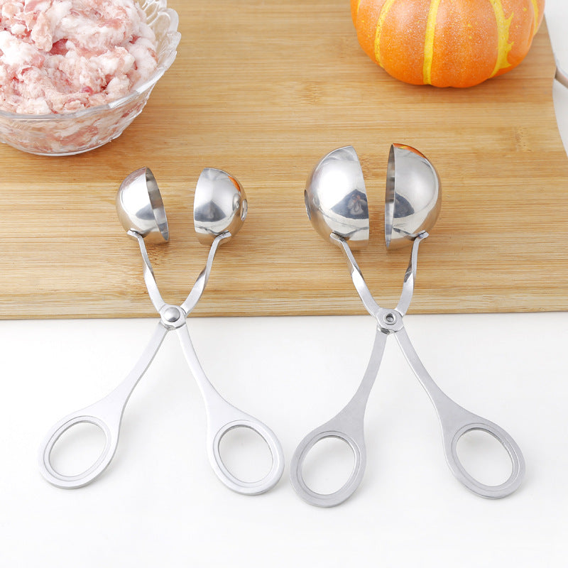 Stainless Steel Meat Baller Tongs Kitchen Gadgets