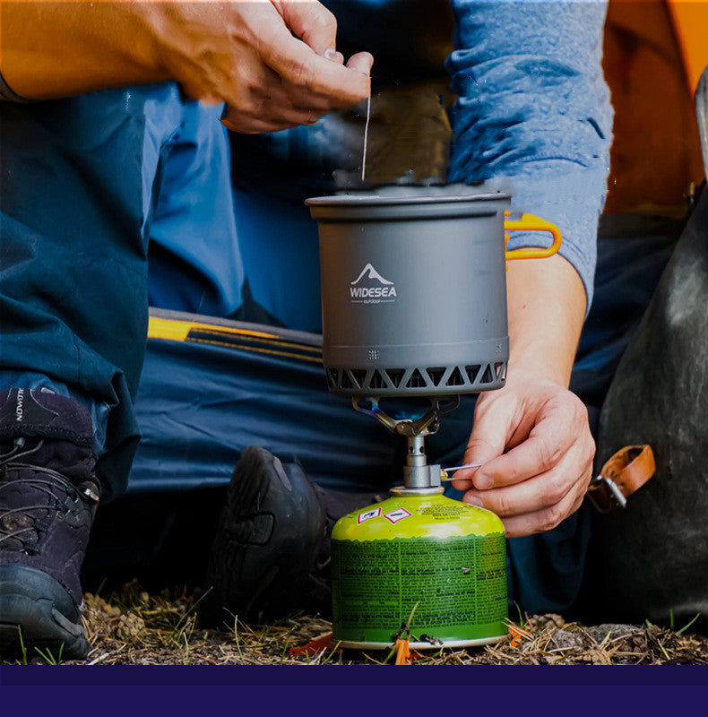 Camping Cookware Outdoor Cooking Set Heat Cooker