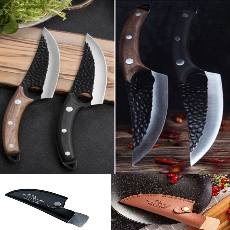 Heavy-Duty Butcher Knife – Small Scimitar for Boning & Skinning