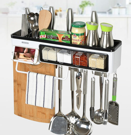 Multi-function Wall-Mounted Kitchen Racks