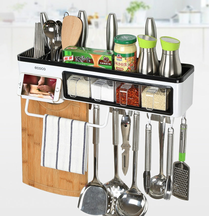 Multi-function Wall-Mounted Kitchen Racks