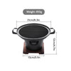 Portable Mini Barbecue Grill – Alcohol Stove Smokeless Roasting Meat Tool