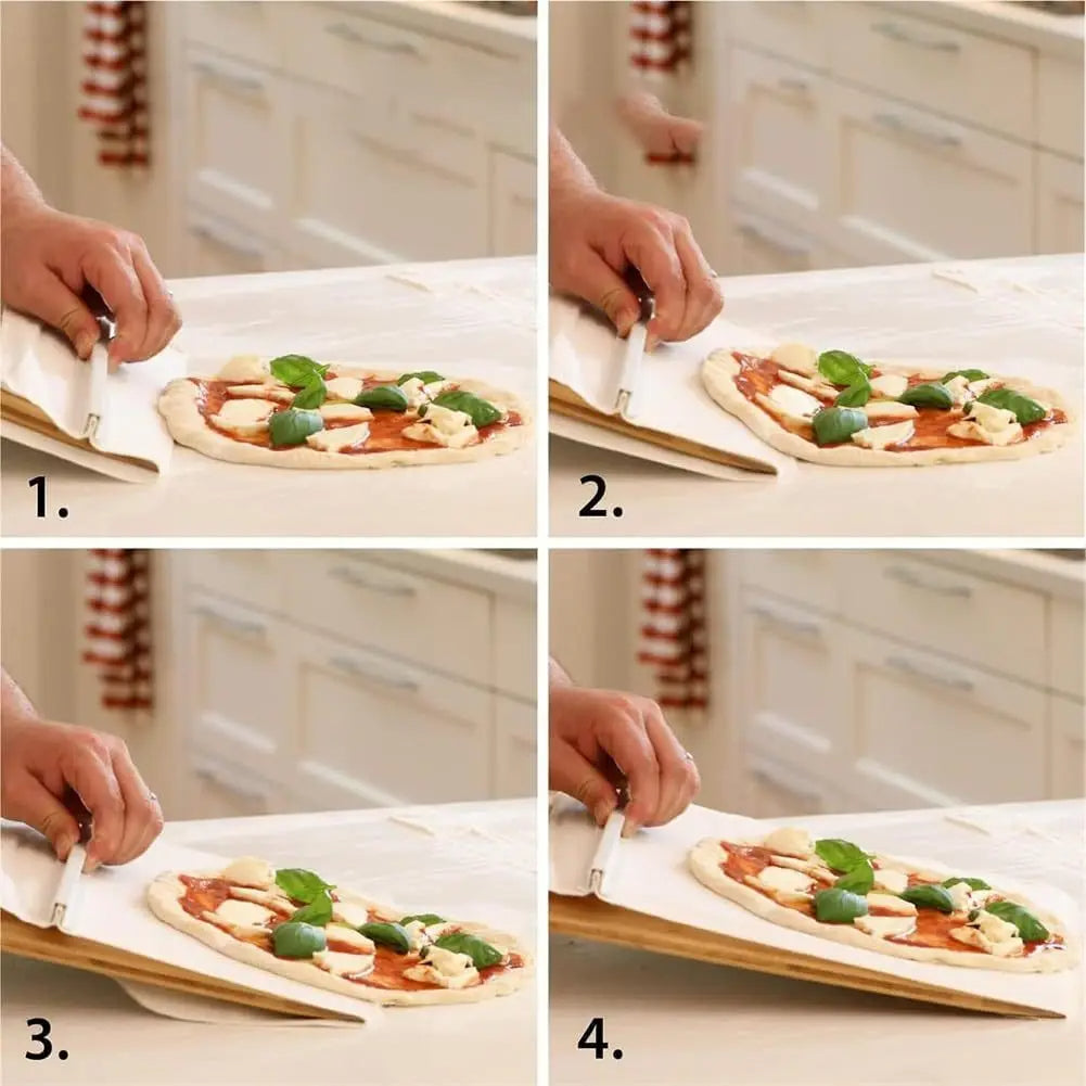 Sliding Pizza Shovel & Non-Stick Cutting Board