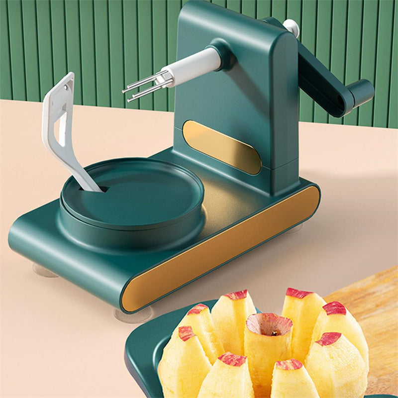 Multifunctional Hand-Cranked Peeler – Fruit and Vegetable Cutter, Slicer, and Corer for Home Kitchen