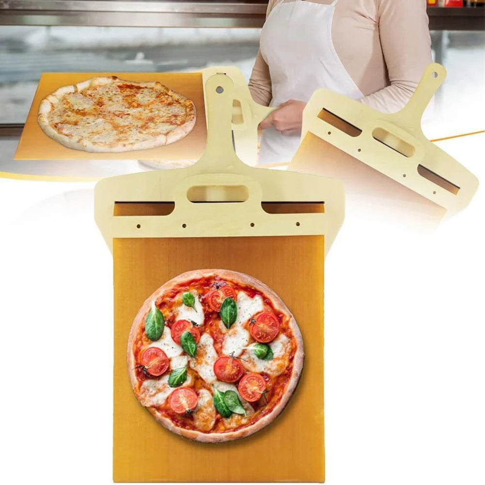 Sliding Pizza Shovel & Non-Stick Cutting Board