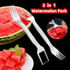 2-in-1 Watermelon Slicer & Fork – Multi-Purpose Stainless Steel Fruit Cutter and Divider