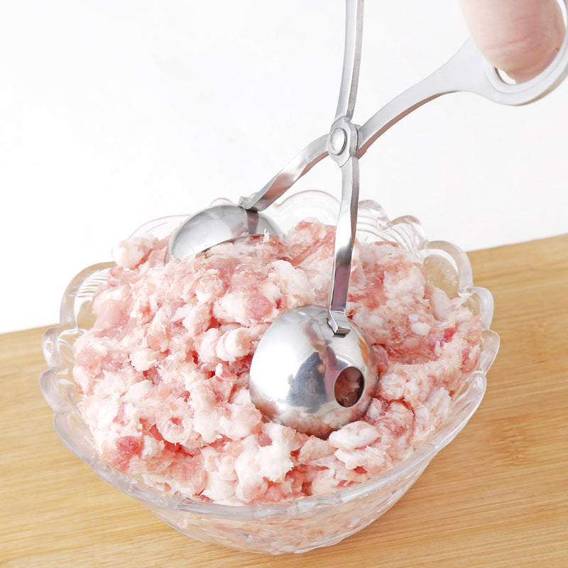 Stainless Steel Meat Baller Tongs Kitchen Gadgets