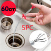 Sewer Dredger Spring Drain Cleaner – Hair Clog Remover Tool for Kitchen Sink & Bathroom Pipes