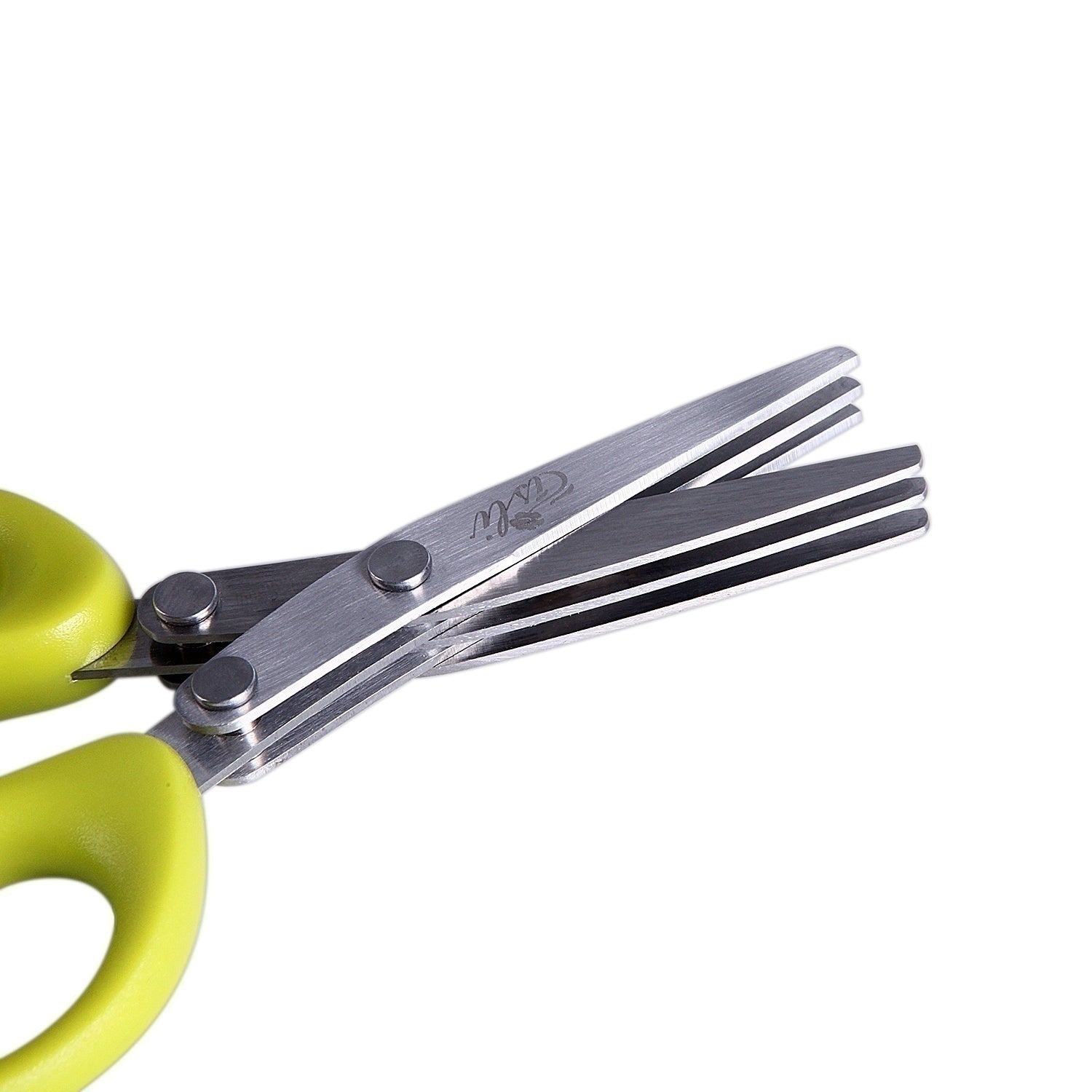 Multifunctional Multi-Layer Green Onion Scissors – Stainless Steel Herb & Spice Cutting Kitchen Scissors
