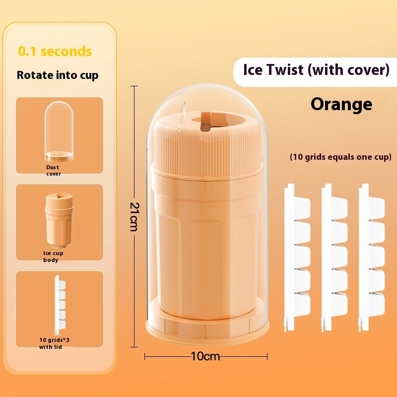 Rotating Release Ice Cube Tray with Cover