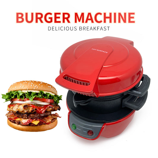 Multi-Function Breakfast Sandwich Maker – Hamburger, Egg Cooker & Waffle Machine