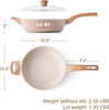 SENSARTE Ceramic Nonstick Frying Pan with Lid