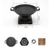 Portable Mini Barbecue Grill – Alcohol Stove Smokeless Roasting Meat Tool
