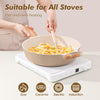 SENSARTE Ceramic Nonstick Frying Pan with Lid