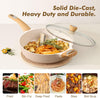 SENSARTE Ceramic Nonstick Frying Pan with Lid