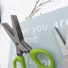 Multifunctional Multi-Layer Green Onion Scissors – Stainless Steel Herb & Spice Cutting Kitchen Scissors