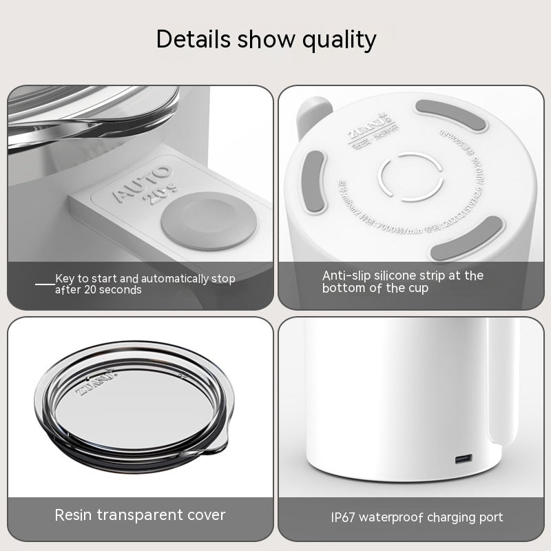 Rechargeable Portable Smart Magnetic Automatic Mixing Coffee Cup