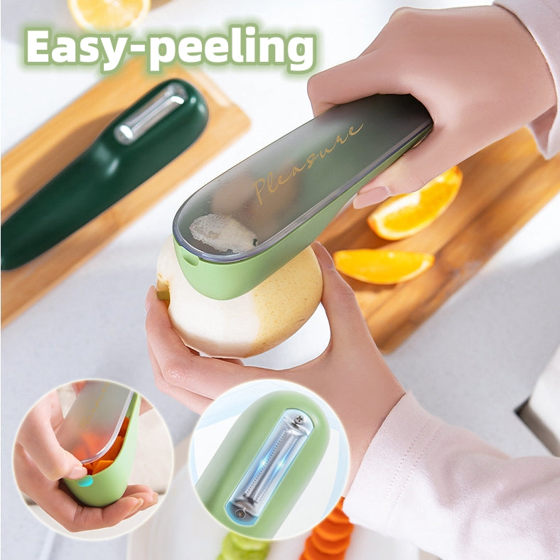 Household Peeling Knife with Storage Tube – Vegetable and Fruit Peeler