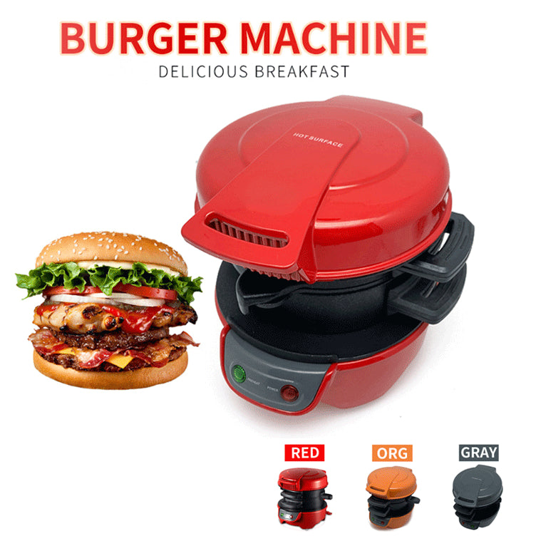 Multi-Function Breakfast Sandwich Maker – Hamburger, Egg Cooker & Waffle Machine