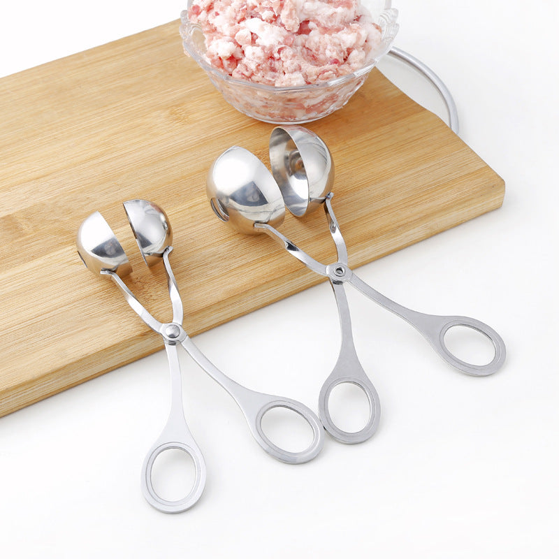 Stainless Steel Meat Baller Tongs Kitchen Gadgets