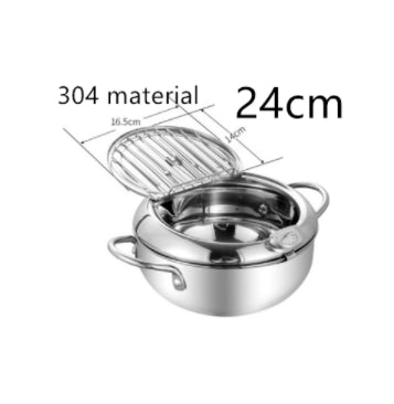 Stainless Steel Telescopic Folding Basket Frying Basket