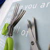 Multifunctional Multi-Layer Green Onion Scissors – Stainless Steel Herb & Spice Cutting Kitchen Scissors