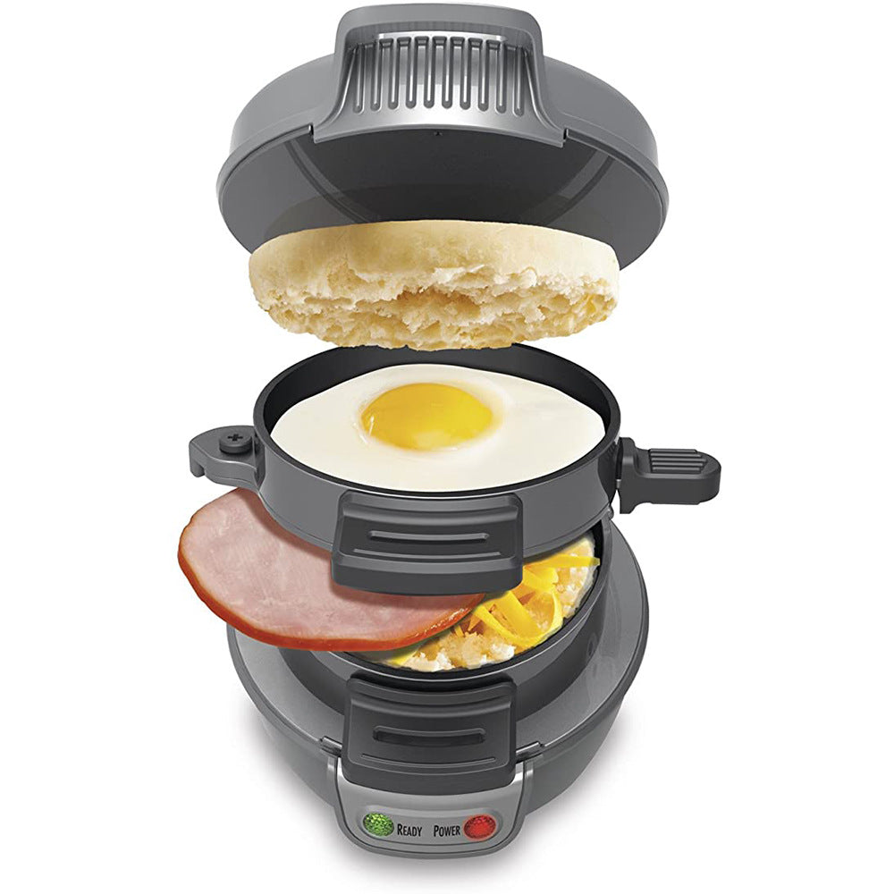 Multi-Function Breakfast Sandwich Maker – Hamburger, Egg Cooker & Waffle Machine