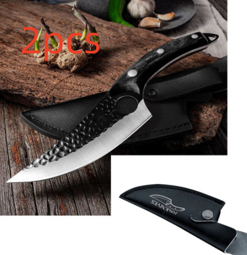 Heavy-Duty Butcher Knife – Small Scimitar for Boning & Skinning